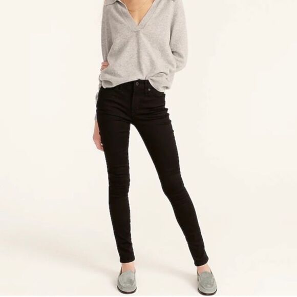 J.Crew High Rise Skinny Jeans – Black, Stretch Denim, Size 31 - Picture 2 of 5